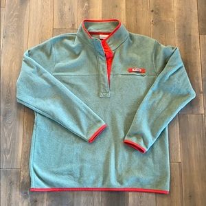 Fleece snap button sweater